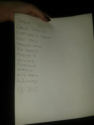 Be Forest - Live in Rome, 2014, tracklist